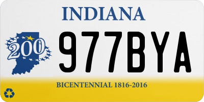 IN license plate 977BYA