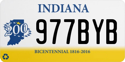 IN license plate 977BYB