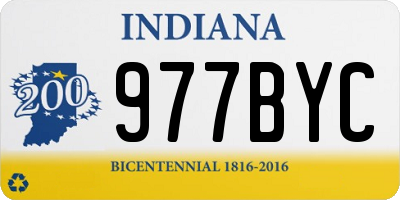 IN license plate 977BYC