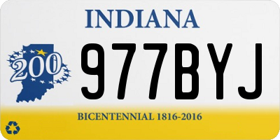 IN license plate 977BYJ