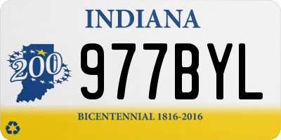 IN license plate 977BYL