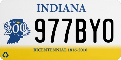 IN license plate 977BYO