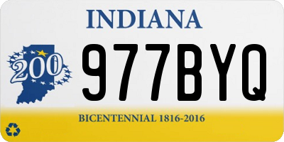 IN license plate 977BYQ