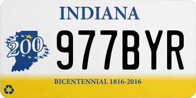 IN license plate 977BYR