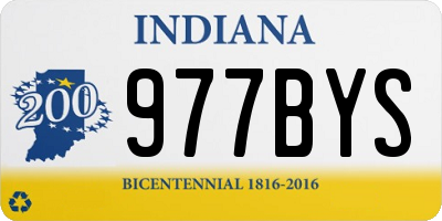 IN license plate 977BYS