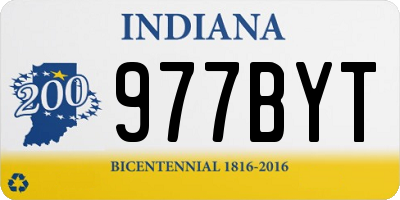 IN license plate 977BYT