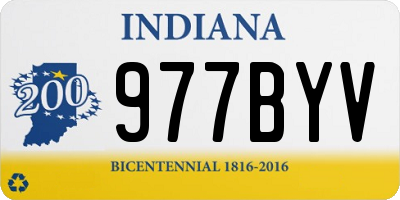 IN license plate 977BYV