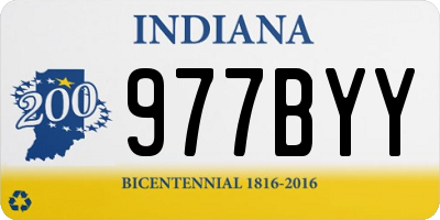 IN license plate 977BYY
