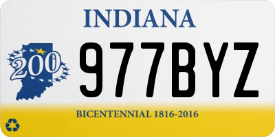 IN license plate 977BYZ