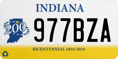 IN license plate 977BZA