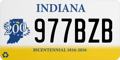 IN license plate 977BZB