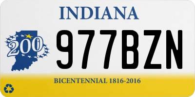 IN license plate 977BZN