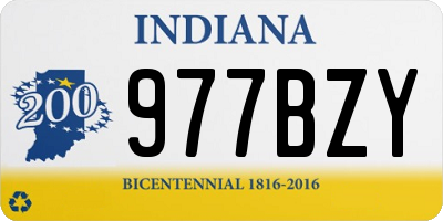 IN license plate 977BZY