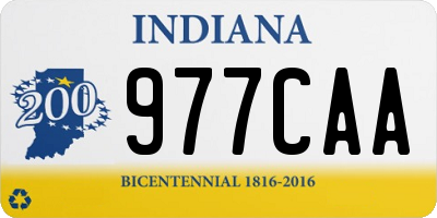 IN license plate 977CAA