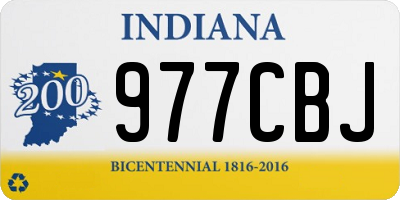 IN license plate 977CBJ