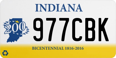 IN license plate 977CBK