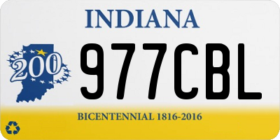IN license plate 977CBL