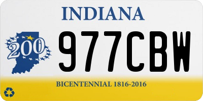 IN license plate 977CBW