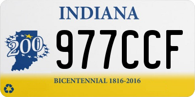 IN license plate 977CCF