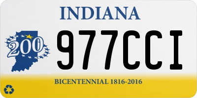 IN license plate 977CCI