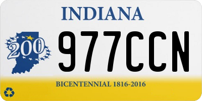 IN license plate 977CCN