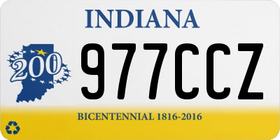 IN license plate 977CCZ