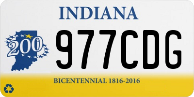 IN license plate 977CDG