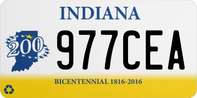 IN license plate 977CEA
