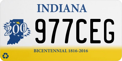 IN license plate 977CEG