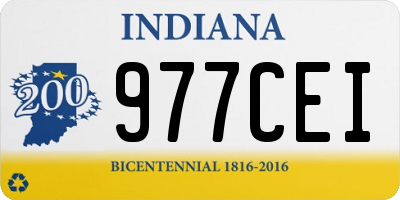 IN license plate 977CEI