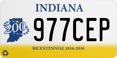 IN license plate 977CEP