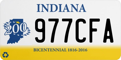 IN license plate 977CFA