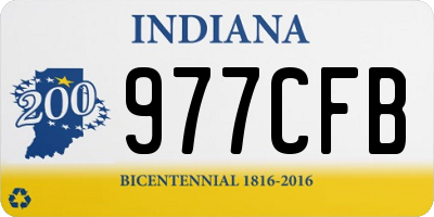 IN license plate 977CFB