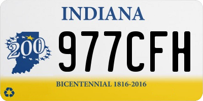IN license plate 977CFH