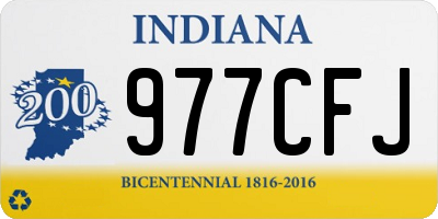 IN license plate 977CFJ