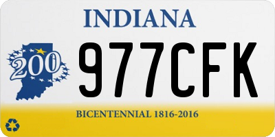 IN license plate 977CFK