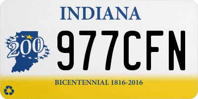 IN license plate 977CFN