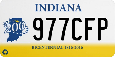 IN license plate 977CFP