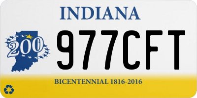 IN license plate 977CFT
