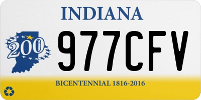 IN license plate 977CFV