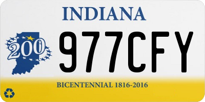 IN license plate 977CFY