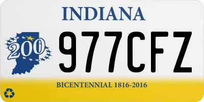 IN license plate 977CFZ