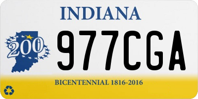 IN license plate 977CGA