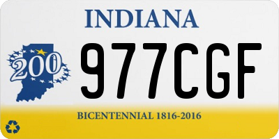 IN license plate 977CGF