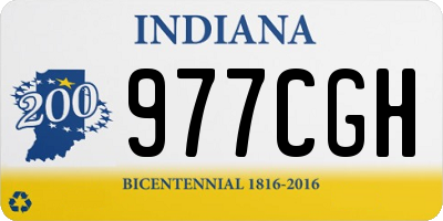 IN license plate 977CGH