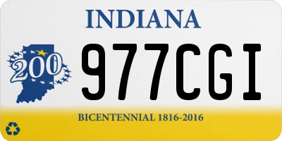 IN license plate 977CGI