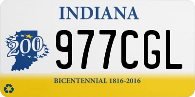 IN license plate 977CGL