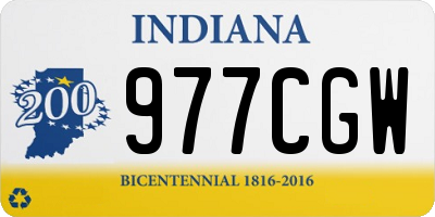 IN license plate 977CGW
