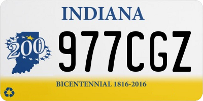 IN license plate 977CGZ