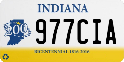 IN license plate 977CIA